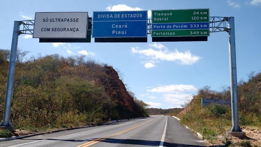 Divisa entre Piauí e Ceará, que é área de disputa