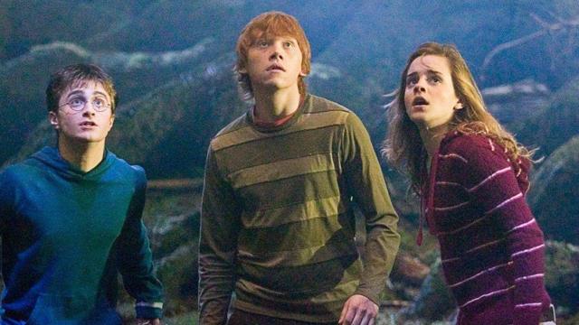 Rupert Grint, Emma Watson e Daniel Radcliffe estrelaram os filmes de Harry Potter