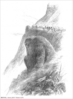 Os Rohirrim passam junto aos homens de P&uacute;kel, por John Howe