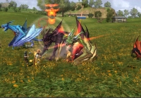 Uma cena de combate no LOTRO