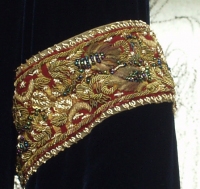 Vestido de Luto da Arwen - Detalhe do Bordado