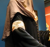 Vestido de Luto da Arwen - Detalhe do V&eacute;u