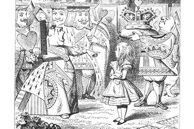 Ilustração de John Tenniel para a primeira edição de Alice in wonderland (1865)