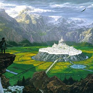 "Tuor Reaches the Hidden City of Gondolin" (Ted Nasmith)