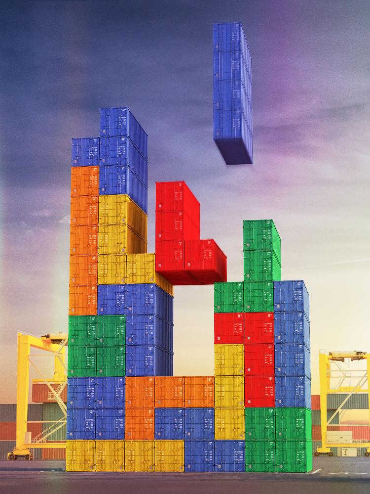 Quem nunca viu Tetris em cenários da vida real? - Nick Ericson/Getty Images/iStockphoto