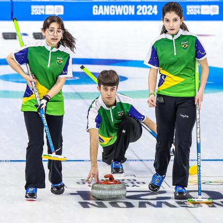Brasil conquista sua primeira vitória no curling durante os Jogos Olímpicos de Inverno da Juventude de Gangwon-2024