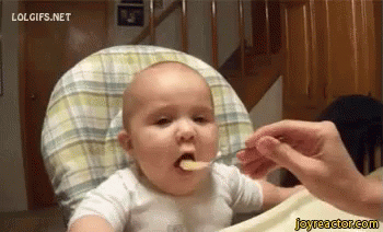 Babies Eating GIF - Funny Cute Yum - Discover & Share GIFs