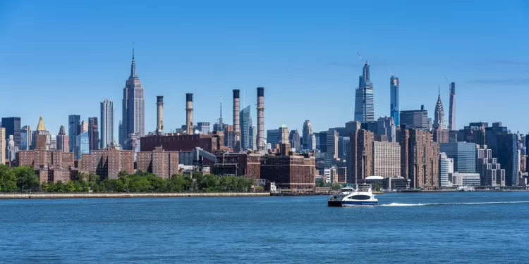 East River e Manhattan, em Nova York - Getty Images - Getty Images