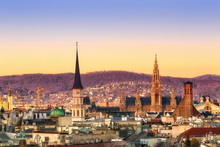 Viena (capital da Áustria) anteriormente considerada a cidade mais bonita entre 2018 e 2020, caiu para o 12º lugar - iStockphoto - iStockphoto