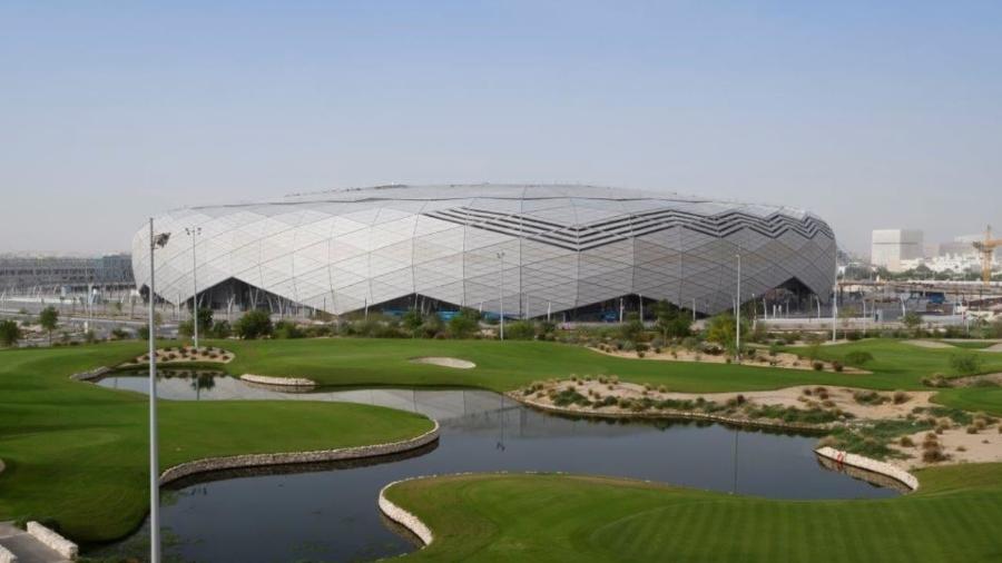 05.junho.2020 Estádio da Cidade Educação, em Doha (Catar), é entregue para a Copa do Mundo de 2022 - Reprodução/Confederação Asiática de Futebol (AFC)