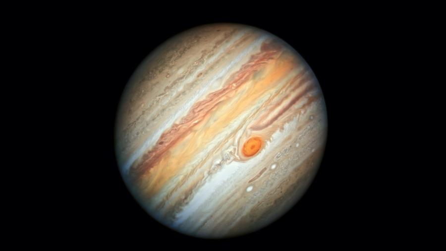 Planeta Júpiter fotografado pelo telescópio Hubble - NASA, ESA, A. Simon (Goddard Space Flight Center), e M.H. Wong (Universidade of California, Berkeley)