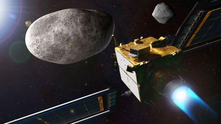 A nave DART tem a missão de se chocar contra o asteroide Dimorphos - NASA/JOHNS HOPKINS APL