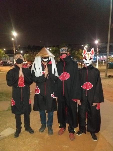 Grupo que sai vestido dos personagens do anime 'Naruto' em Cidade Tiradentes - Arquivo Pessoal - Arquivo Pessoal
