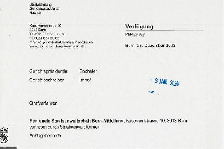 Despacho final da Justiça na Suíça sobre caso de Cuca, pedindo a indenização ao técnico