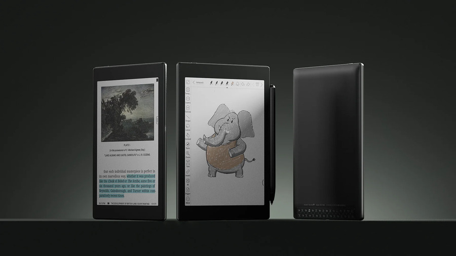 Versões do tablet com tecnologia e-ink têm cores | © Onyx BOOX