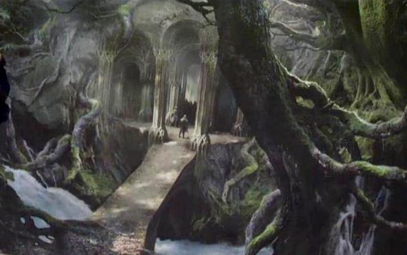 Resultado de imagem para entrada para o reino da floresta hobbit